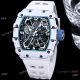 Swiss Replica Richard Mille RM35-03 Rafael Nadal Watches Carbon NTPT Blue Rubber Strap (3)_th.jpg